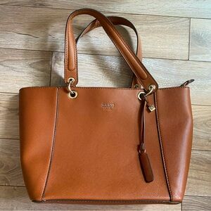Guess tote handbag cognac